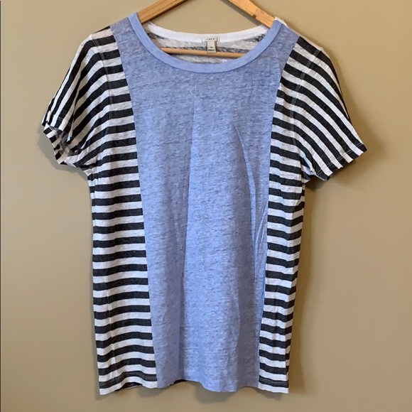 J. Crew Solid and Striped Linen Shirt